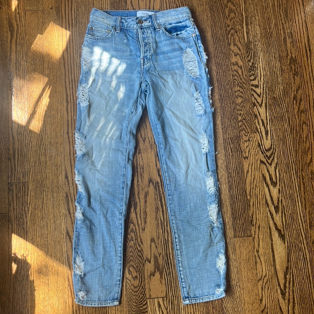PISTOLA SIDE RIPPED JEANS